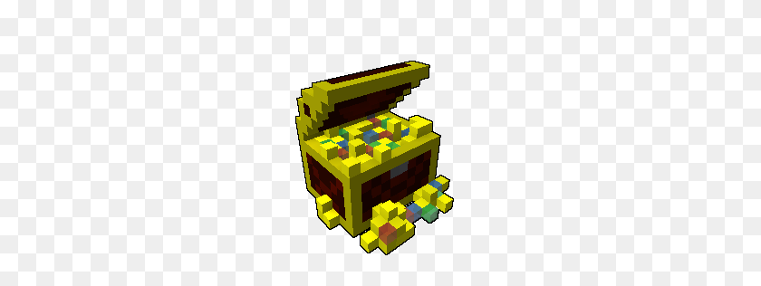256x256 Topped Off Treasure Chest - Treasure Chest PNG