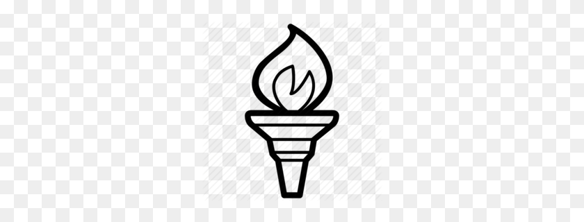 260x260 Torch Clipart - Ice Clipart Black And White