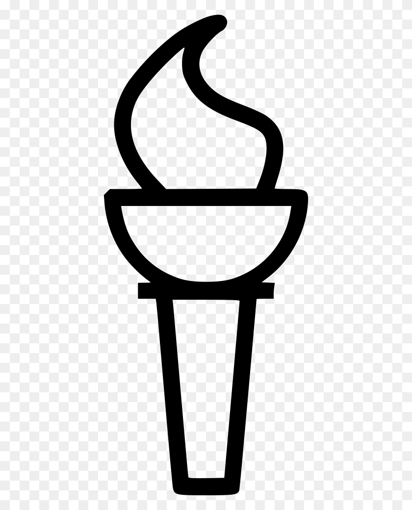 418x980 Torch Flame Olympics Tradition Png Icon Free Download - Flame Icon PNG