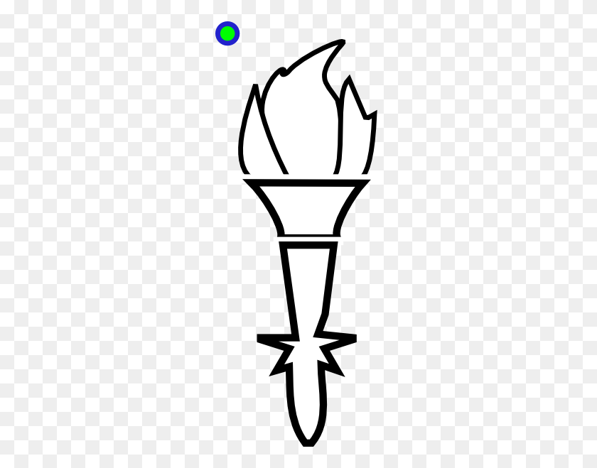 234x599 Torch Outline Clip Art - Flashlight Clipart