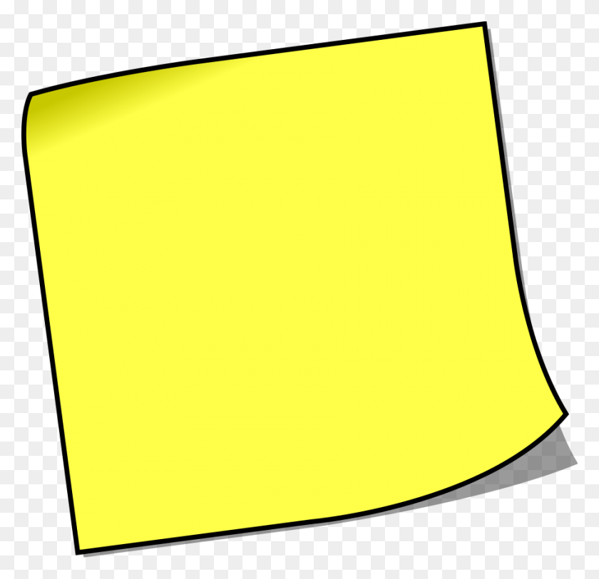 900x869 Torn Piece Of Paper Png - Yellow Banner PNG