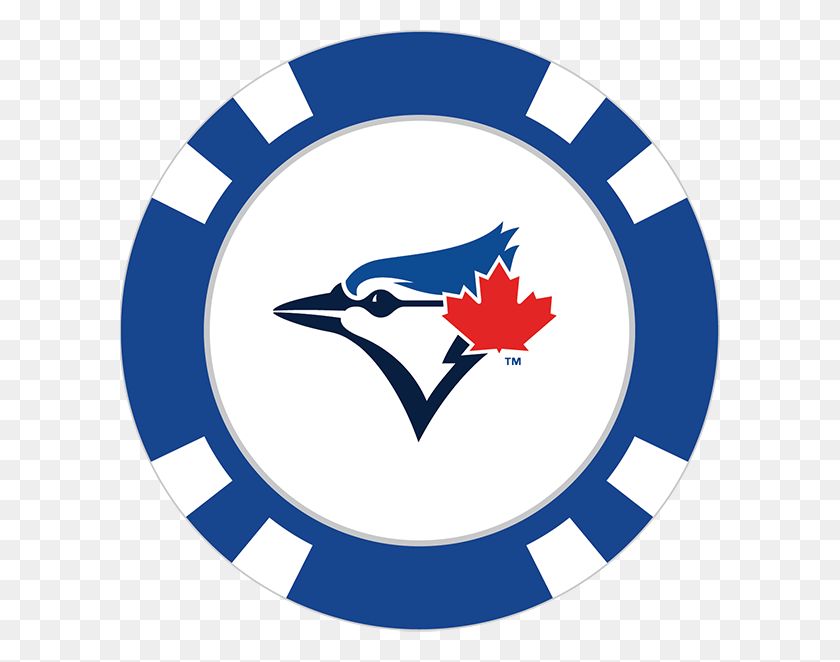 600x602 Toronto Blue Jays Poker Chip Ball Marker - Blue Jays Logo PNG
