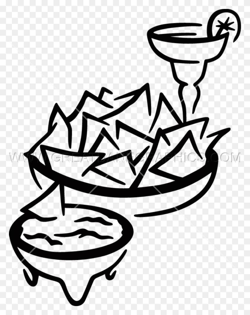 825x1055 Tortilla Chips Clipart Black And White, Tortilla Chip Clipart - Tortilla Clipart