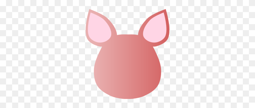 276x298 Totetude Blank Pig Face Clip Art - Pink Pig Clipart