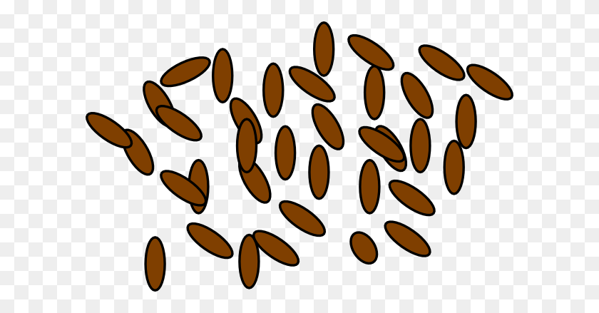 600x379 Totetude Brown Pellets Clip Art - Rice And Beans Clipart