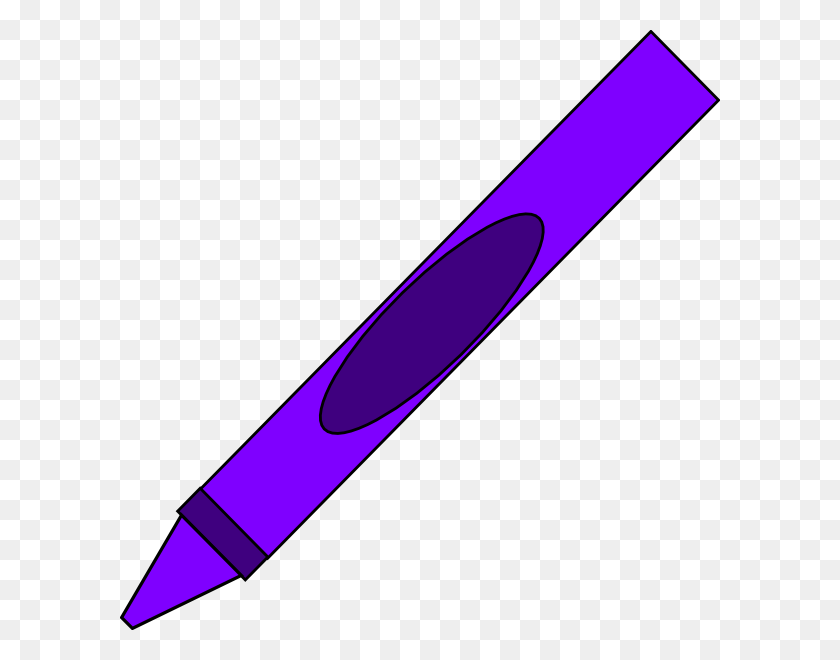600x600 Totetude Purple Crayon Clip Art - Purple Crayon Clipart