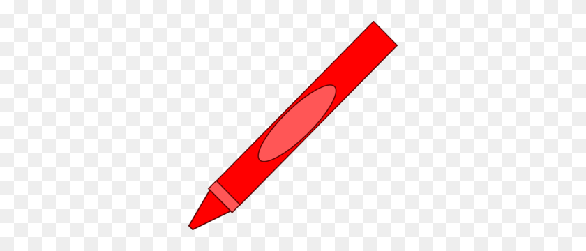 300x300 Totetude Red Crayon Clip Art - Crayon Clipart