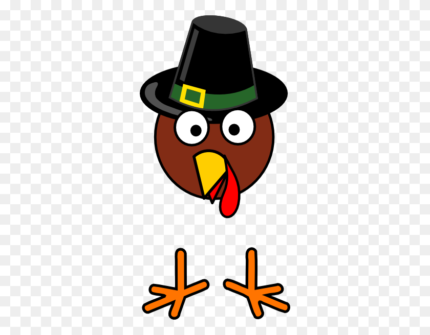 294x596 Totetude Turkey Head Feet Thanksgiving Clip Art - Turkey Head Clipart