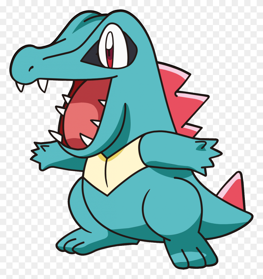 1167x1247 Totodile - Ash PNG