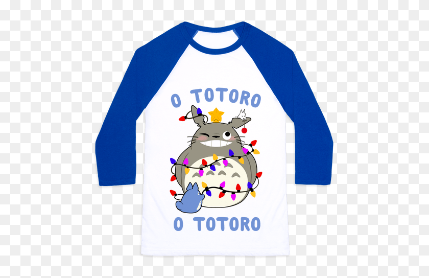 484x484 Totoro Camisetas De Béisbol Lookhuman - Totoro Png