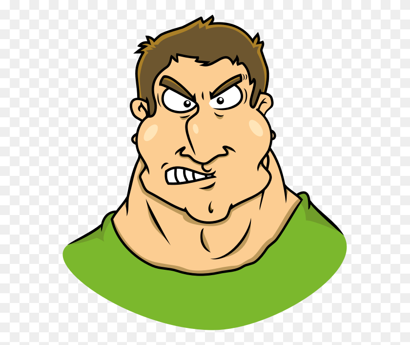 583x646 Tough Guy Cliparts - Fat Guy Clipart