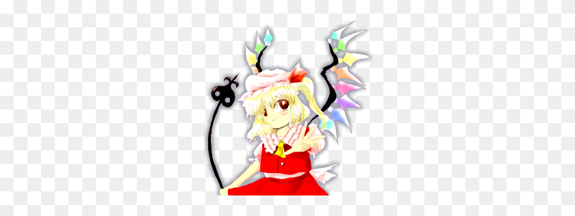 256x256 Touhou Koumakyou The Embodiment Of Scarlet Devil Characters - Melting Ice Cream Clipart
