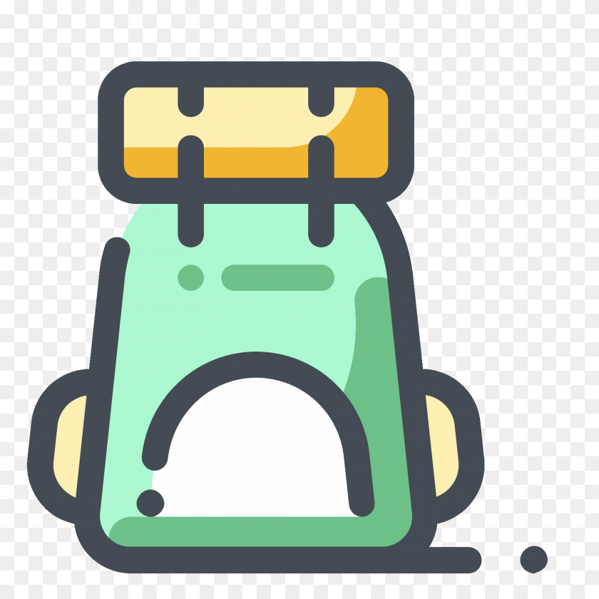 1600x1600 Tourist Backpack Icon - Tourist PNG
