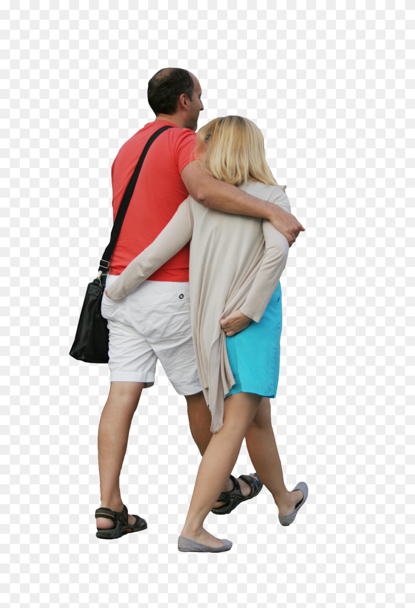 2304x3456 Tourist Couple Free Cut Out People, Trees And Leaves - Tourist PNG