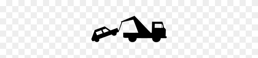 260x130 Tow Truck Lowboy Clipart - Monster Truck Clipart Black And White