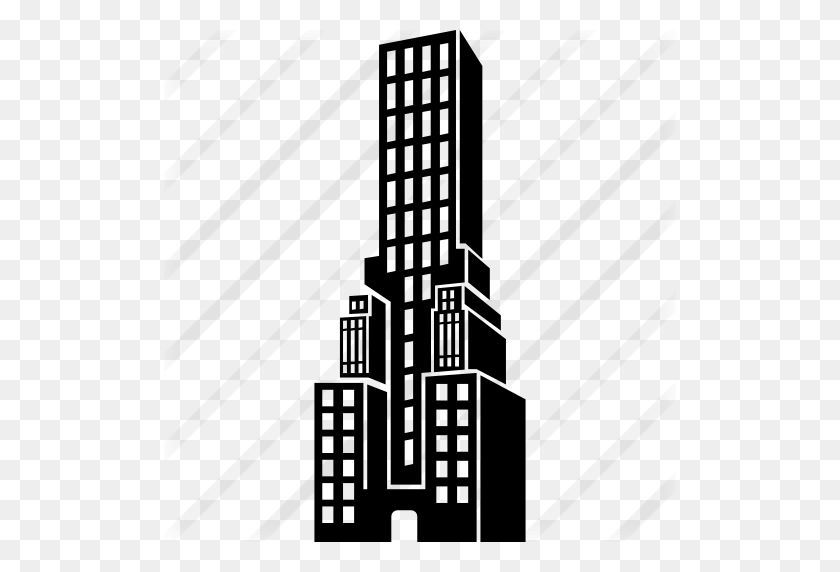 512x512 Tower Building - City Buildings PNG