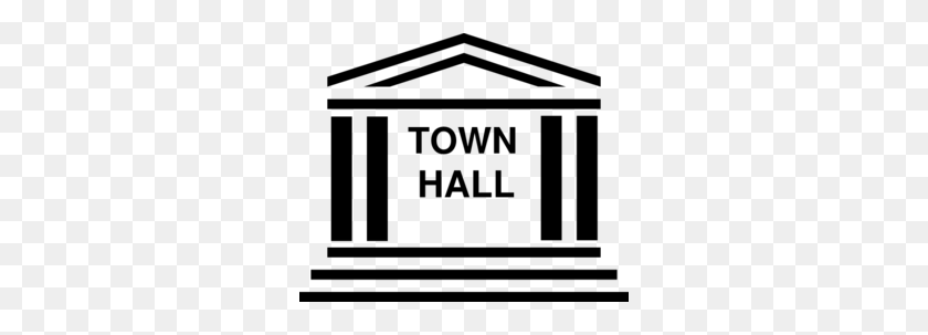 298x243 Town Hall Clip Art - Visitor Clipart