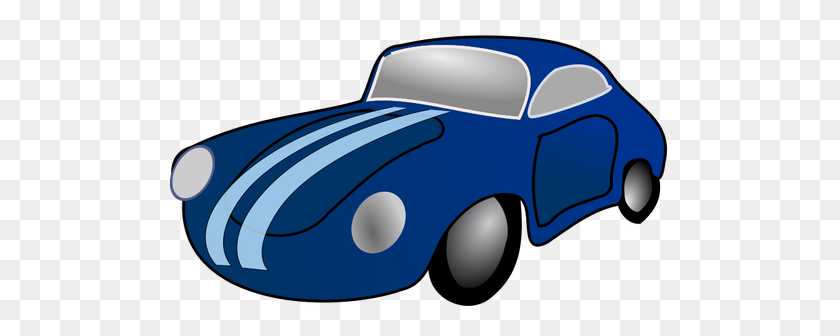 500x276 Toy Car Vector Clip Art Illustration - Car Trunk Clipart