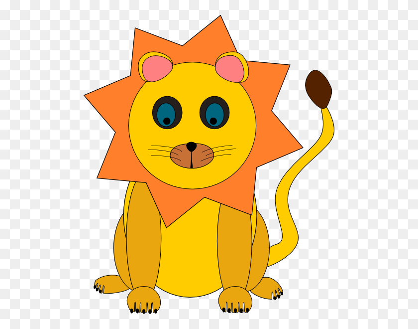 504x600 Toy Lion Clip Art Free Vector - Zoo Border Clipart