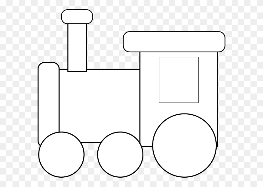 600x540 Toy Locomotive Clip Art - Locomotive Clipart