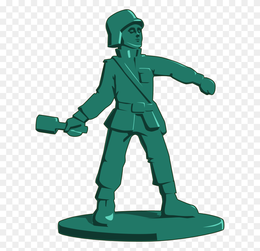 610x750 Toy Soldier Army Men Military - Military Helmet Clipart