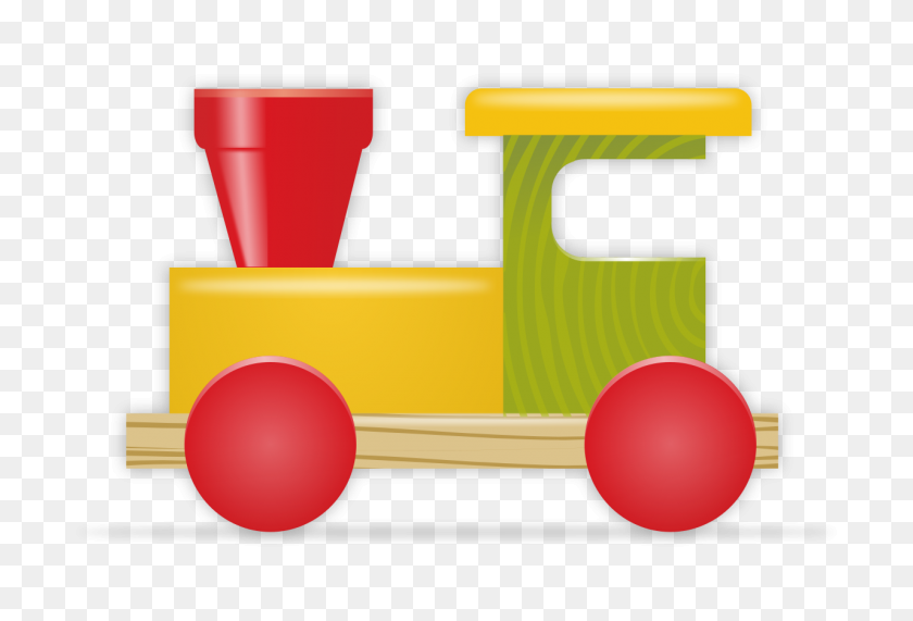 1280x840 Toy Train - Train On Tracks Clipart