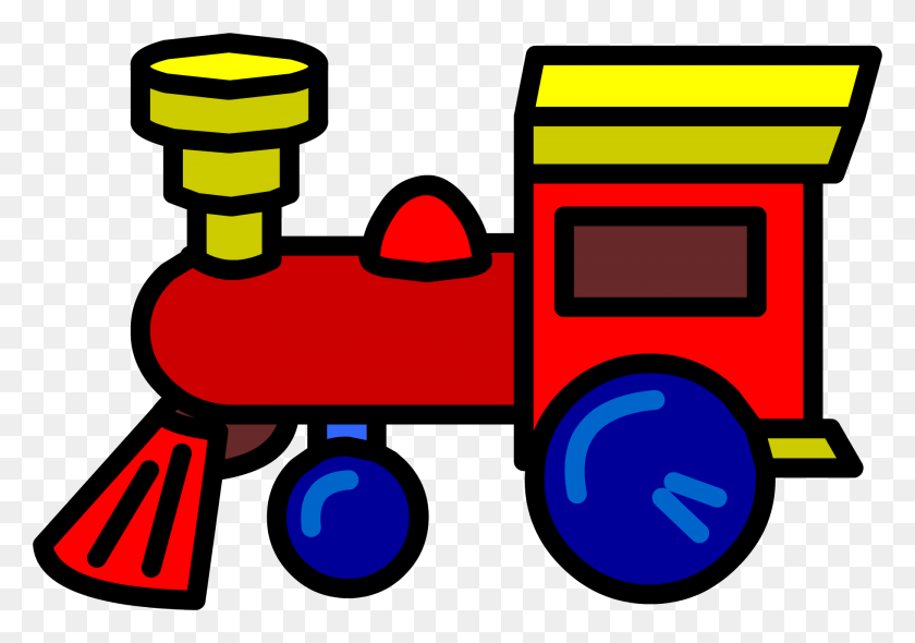 1820x1238 Grupo De Dibujos Animados De Tren De Juguete Con Artículos - Disney Cars Clipart