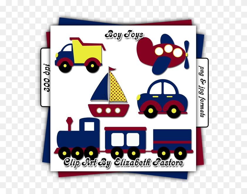 600x600 Toy Train Clipart - Caboose Clipart