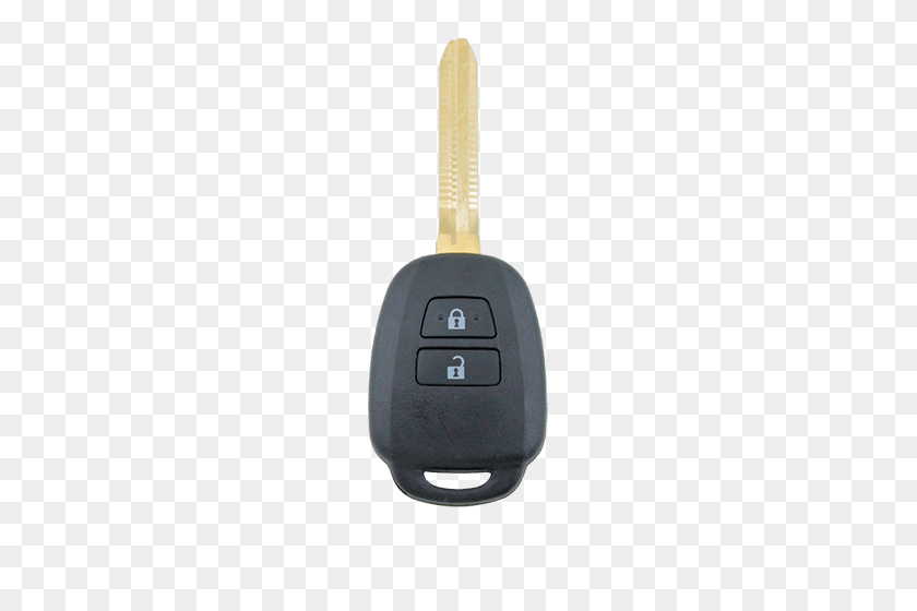 500x500 Toyota Remote Car Key Blank Button Replacement Shellcase - Car Key PNG