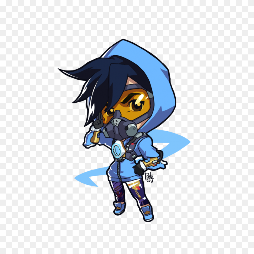 894x894 Tracer Graffiti Alternate Cute Spray - Overwatch Characters PNG