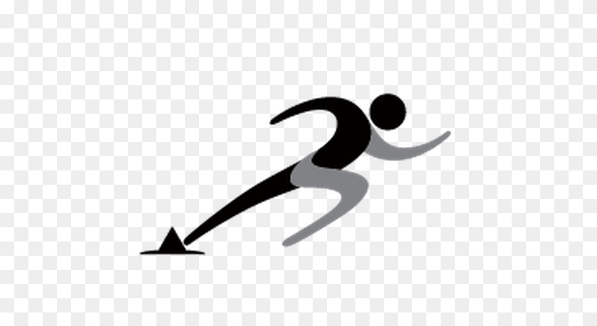 456x399 Track And Field Symbols Of Sportsmen And Women Focusing Mainly - Track And Field Clipart Free