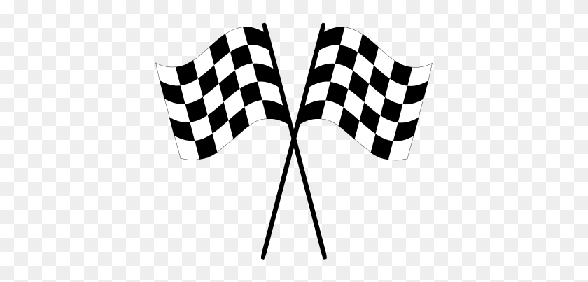 400x343 Track Races Flag Png Transparent Images - Race Track PNG