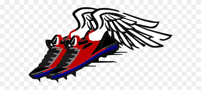 600x317 Track Shoe With Wings - Endure Clipart
