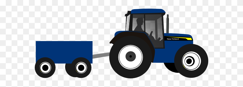 600x243 Tractor Clip Art - Tractor Trailer Clip Art