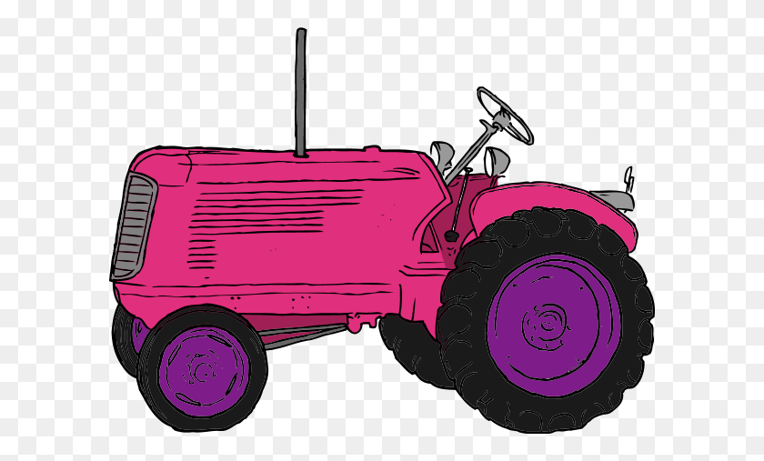 600x447 Tractor Clipart - Tractor Clipart Black And White