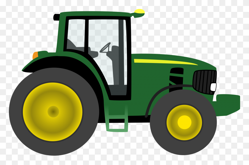 2400x1526 Tractor Clipart Black And White - Riding Lawn Mower Clipart