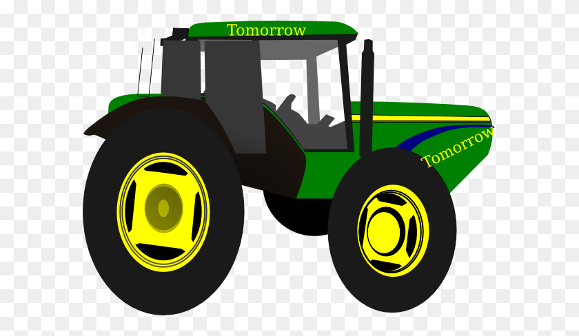 600x428 Tractor Clipart Verde Tractor - Tractor Remolque De Imágenes Prediseñadas
