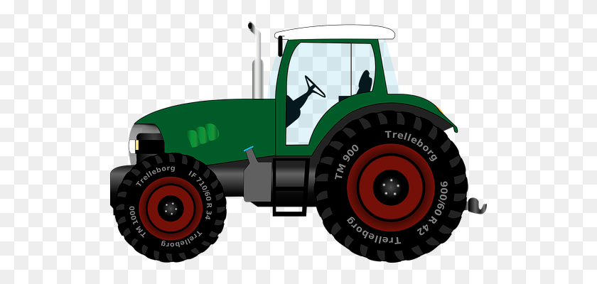 530x340 Tractor Clipart Traceable - Tractor Pull Clipart