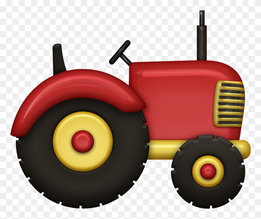 800x661 Tractor F Farm Yard - Tractor Png