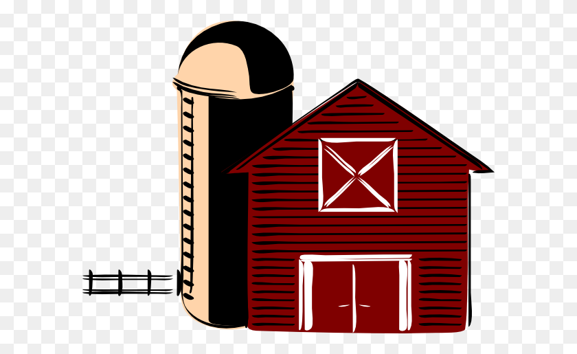 600x455 Traditional Barn Clip Art - Red Barn Clipart