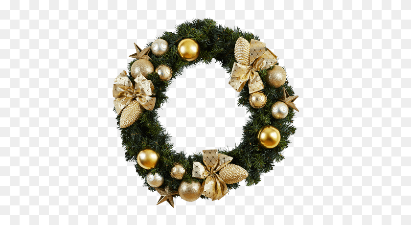 400x400 Traditional Gold Phs Greenleaf - Gold Wreath PNG