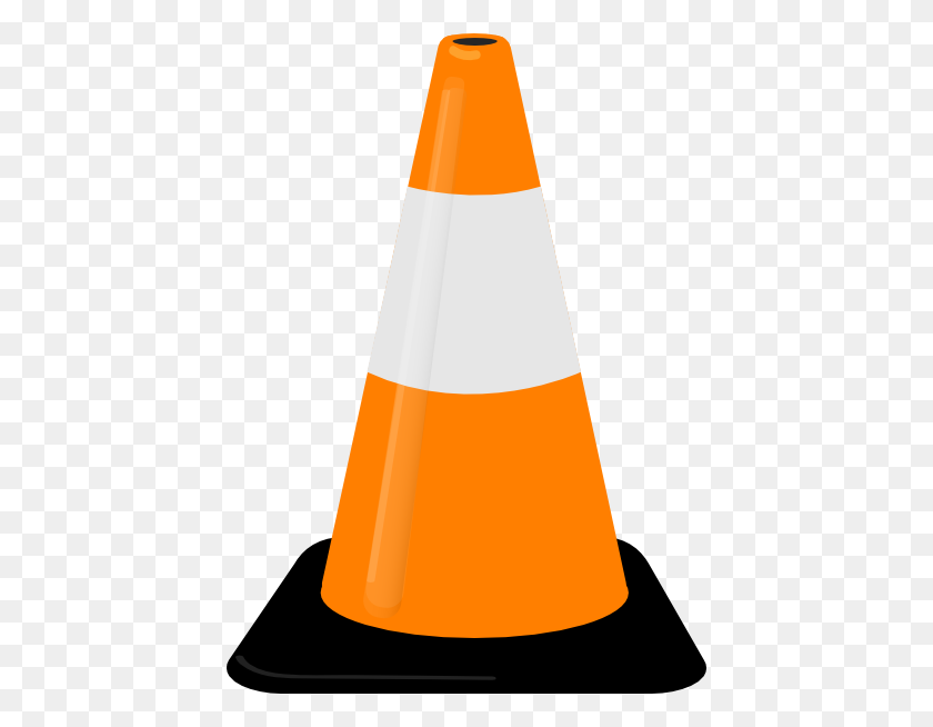 432x594 Traffic Cone Clip Art Free Vector - Orange Cone Clipart