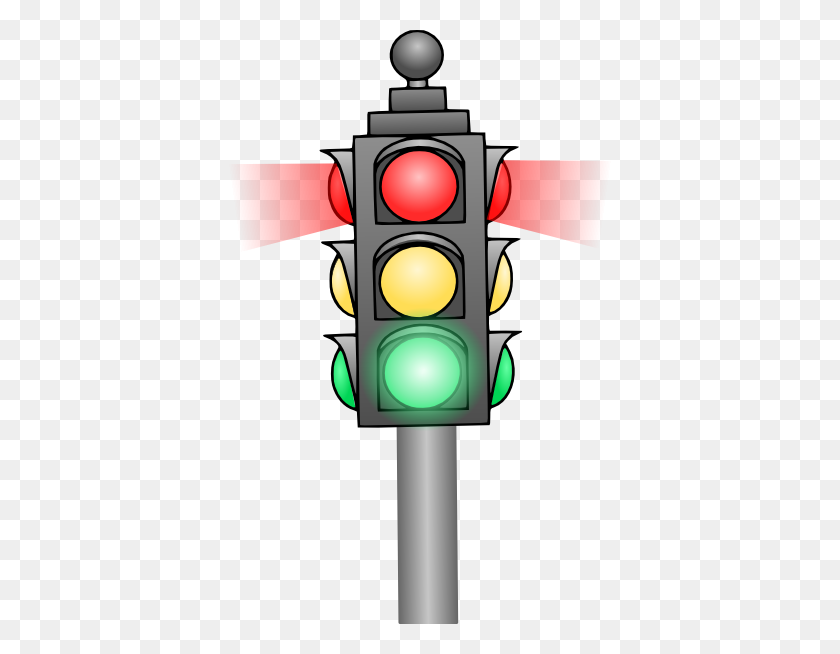 444x594 Traffic Light Clip Art - Red Light Clipart