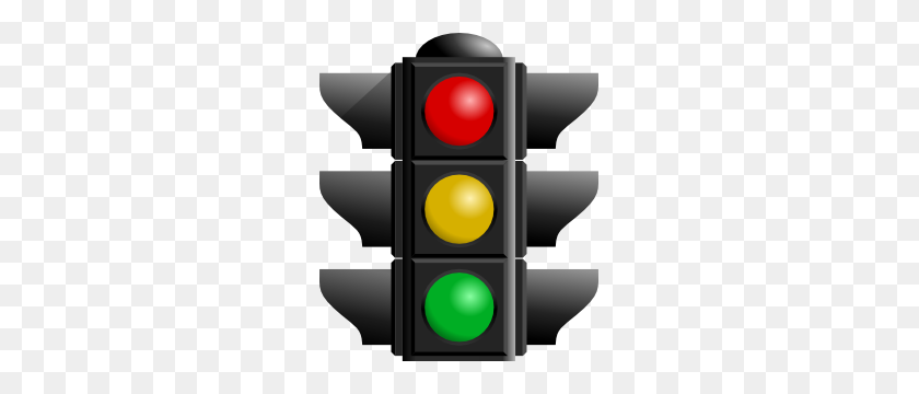 255x300 Traffic Light Clipart - Red Light Clipart