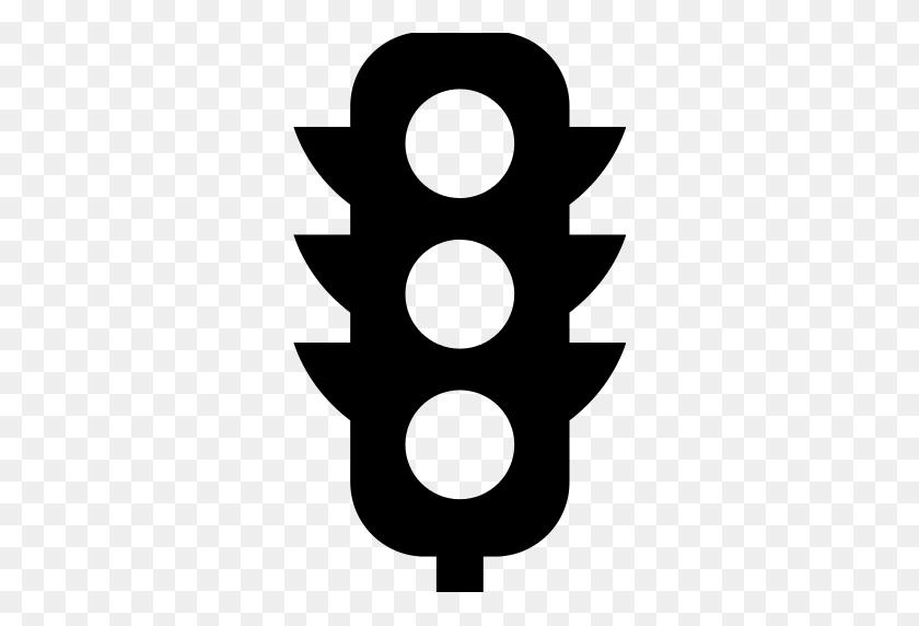 304x512 Traffic Light Signs Icon - White Light PNG