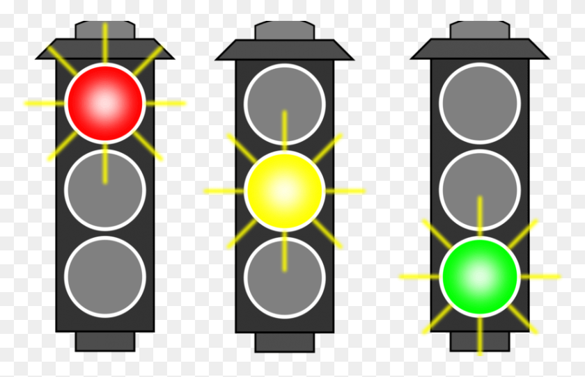 825x510 Traffic Lights - Red Light PNG