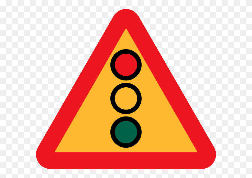 600x533 Traffic Lights Ahead Sign Png Clip Arts For Web - Traffic Signal Clipart