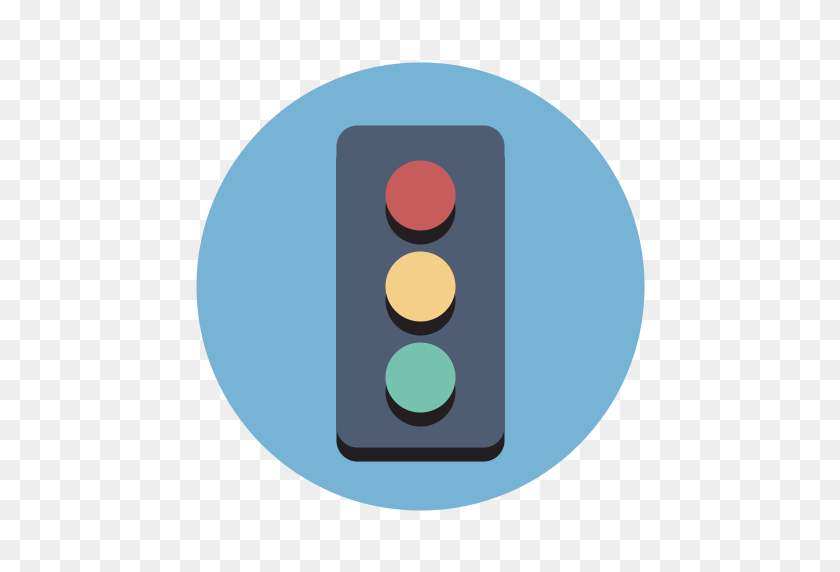 512x512 Traffic Lights, Fill, Flat Icon With Png And Vector Format - Stoplight PNG