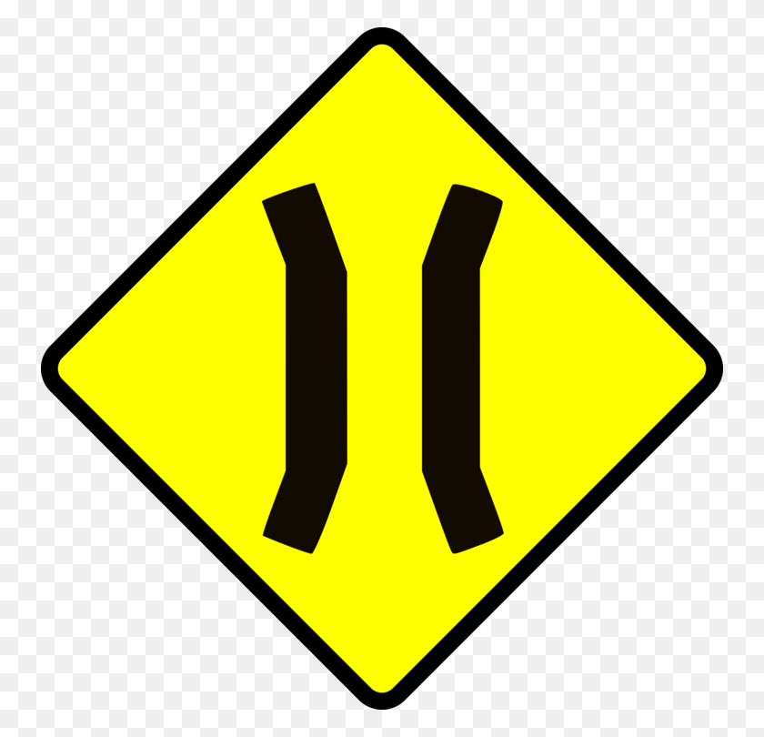 750x750 Дорожный Знак Переулок Одностороннее Движение Дорожный Предупреждающий Знак Бесплатно - Клипарт Один