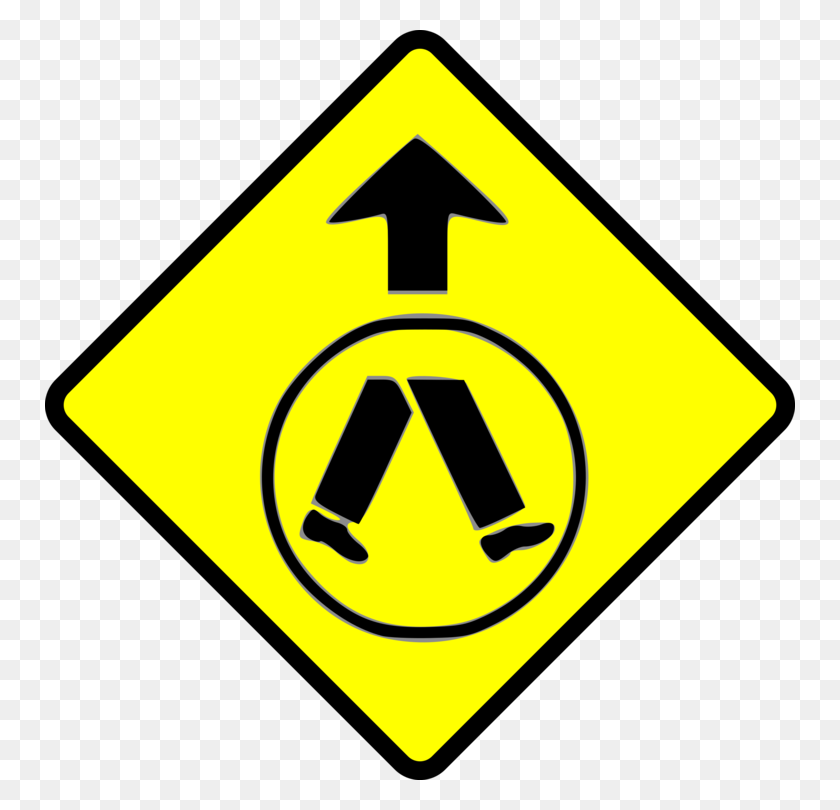 750x750 Traffic Sign Pedestrian Crossing Warning Sign Road Signs - Winding Road Clipart